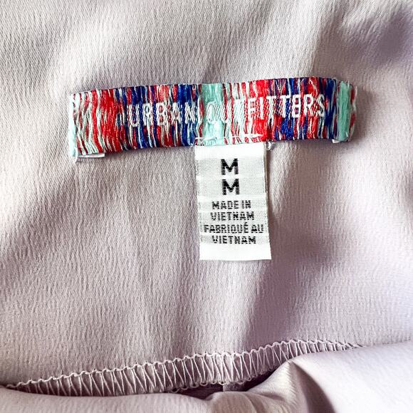 UO Mallory Cowl Neck Slip Dress Lilac Medium - Picture 7 of 9